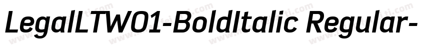 LegalLTW01-BoldItalic Regular字体转换